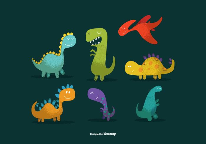 700x490 Cute Dinosaur Vectors