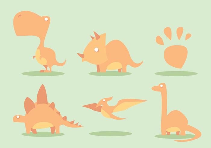 Dinosaur Vector Set 700x490 Dinosaur Vector Set