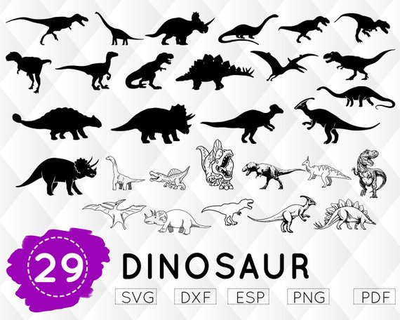 Dinosaur Vector Silhouette at Vectorified.com | Collection of Dinosaur ...