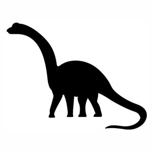 301x301 Silhouette Brachiosaurus Dinosaur Vector