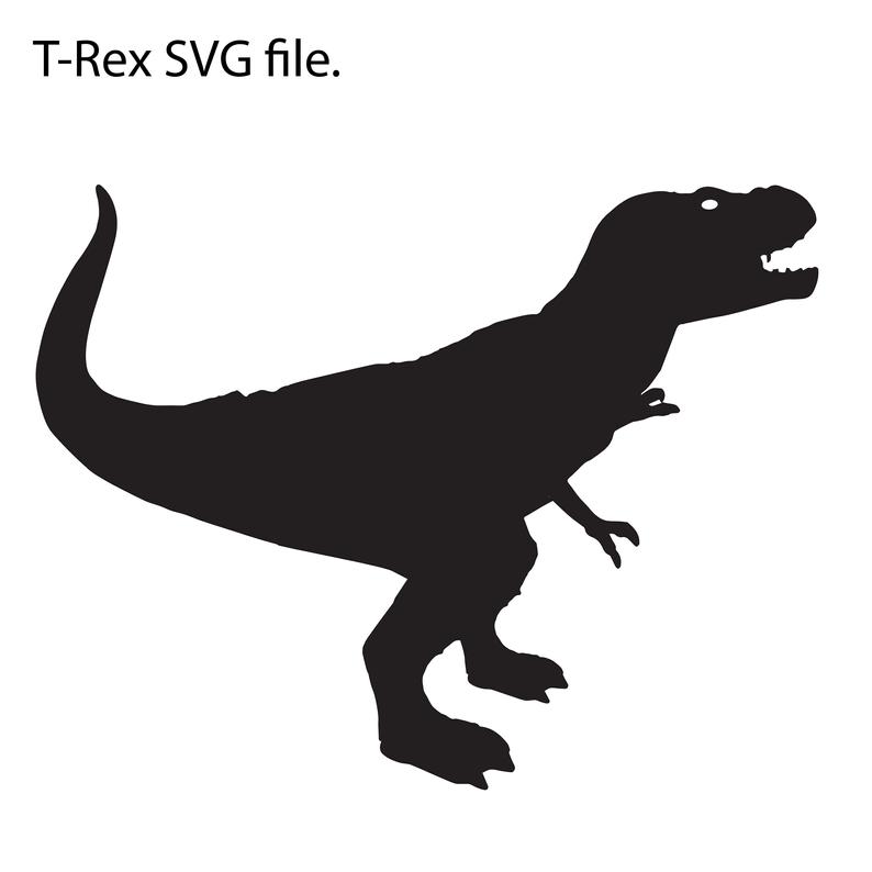 794x794 T Rex Trex Tyrannosaurus Rex Dinosaur Vector Silhouette Etsy