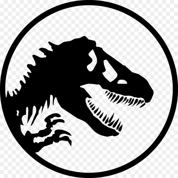 600x600 Youtube Jurassic Park Logo Silhouette