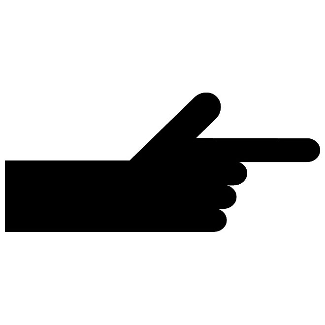 660x660 Hand Showing Direction Vector