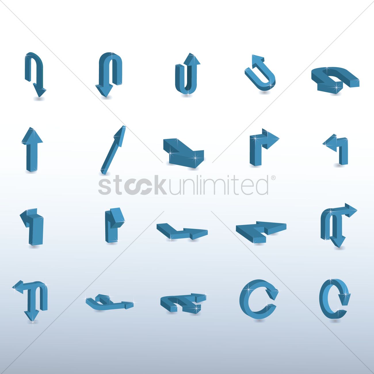Set Of Directional Arrows Vector Image 1300x1300 Set Of Directional Arrows Vector Image