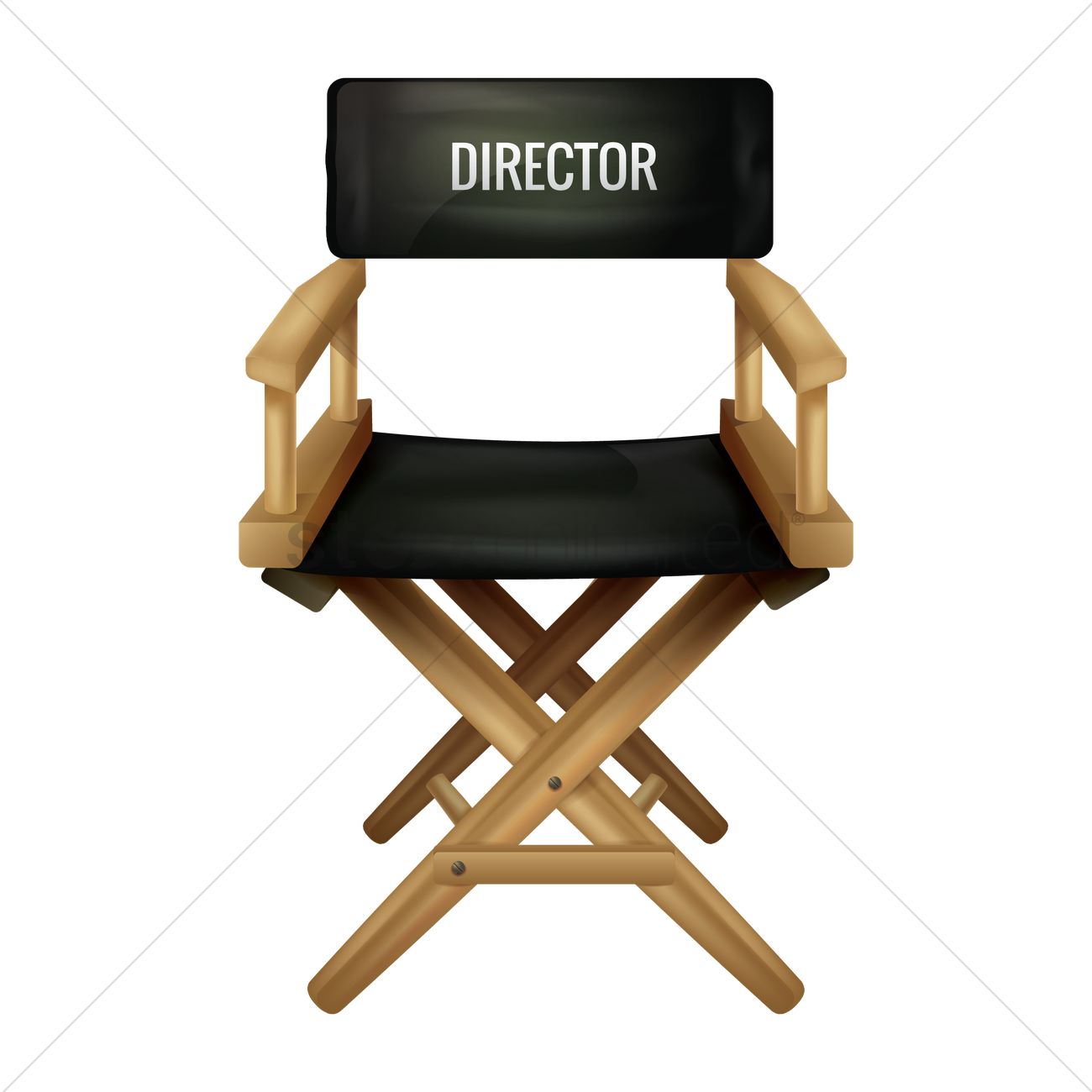 1300x1300 Director Chair Vector Image