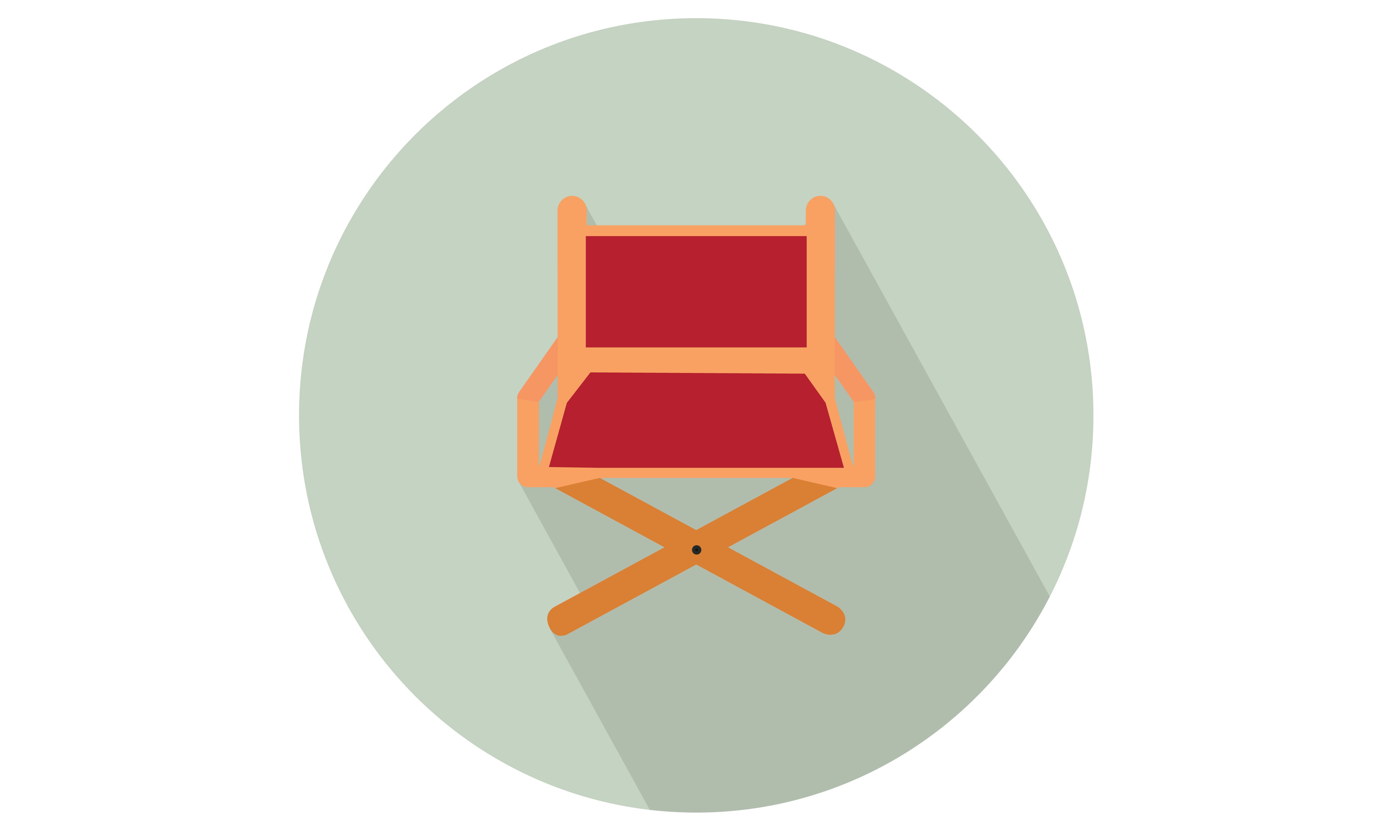 5000x3000 Film Director Chair Vector Illustration From Our Range Of Vector