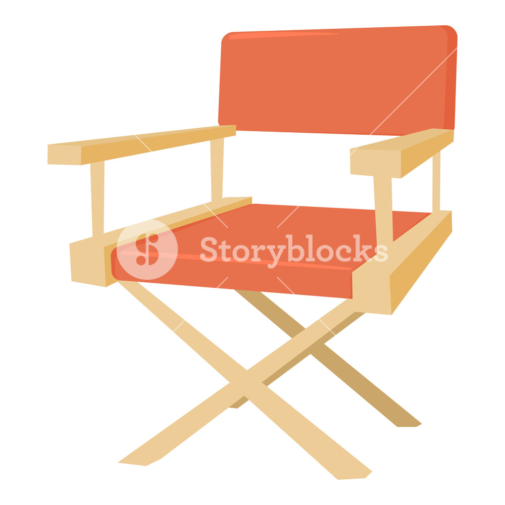 1000x1000 Film Director Chair Icon Cartoon Illustration Of Film Director