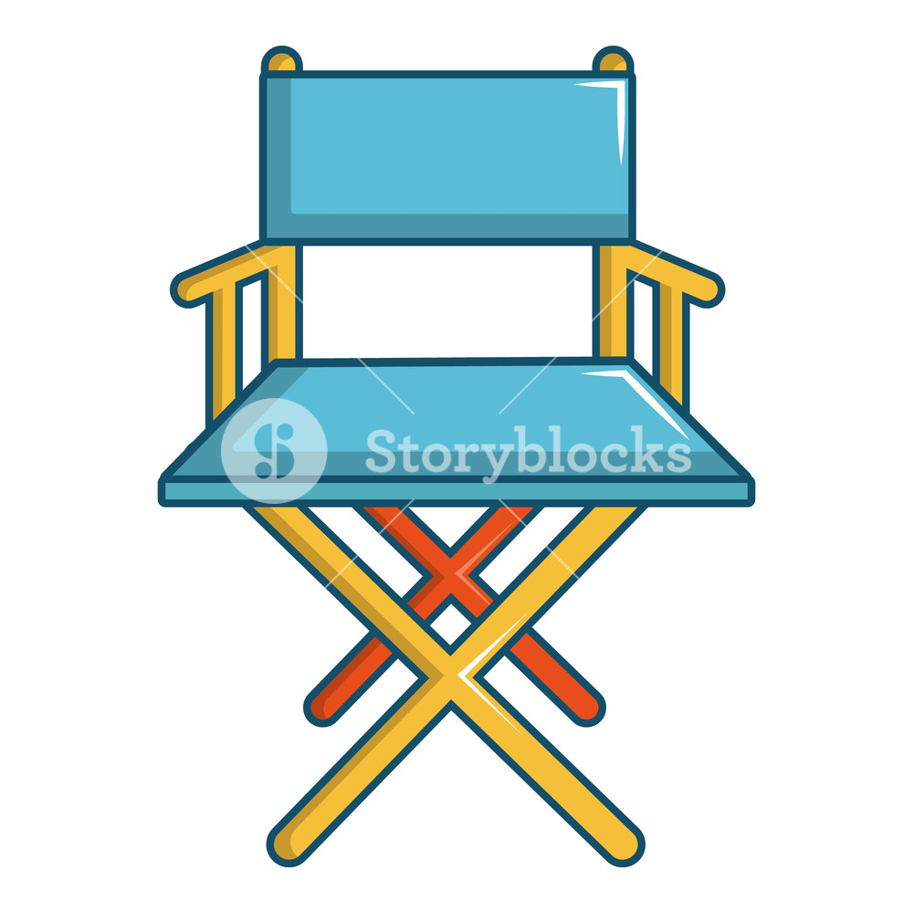 1000x1000 Cinema Director Chair Icon Cartoon Illustration Of Cinema