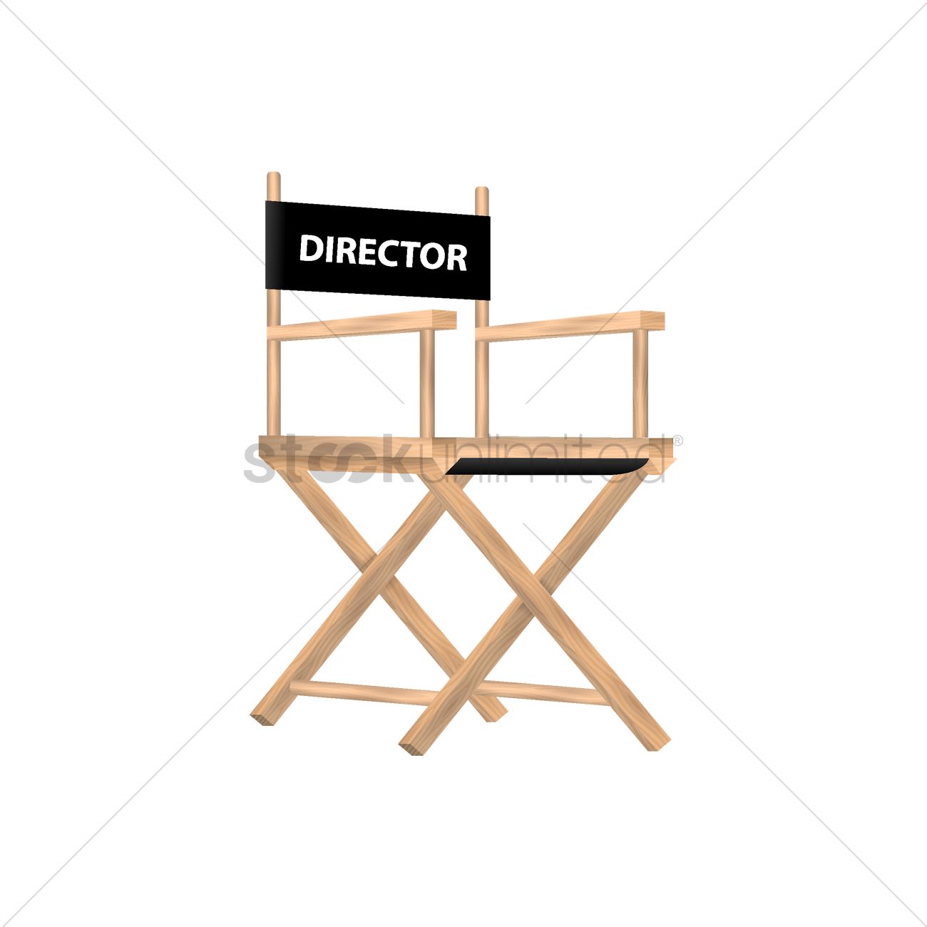 1300x1300 Director's Chair Vector Image
