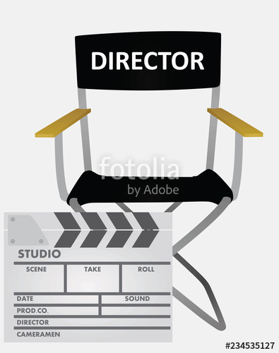 395x500 Director's Chair Vector Illustration Stock Image And Royalty