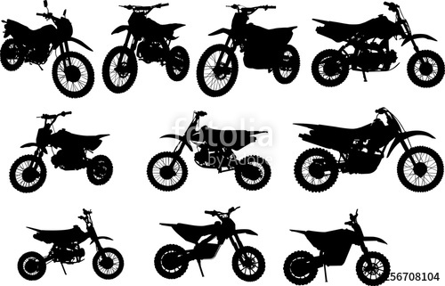 Dirt Bike Silhouette Shape Vector Stock Image And Royalty Free 500x321 Dirt Bike Silhouette Shape Vector Stock Image And Royalty Free