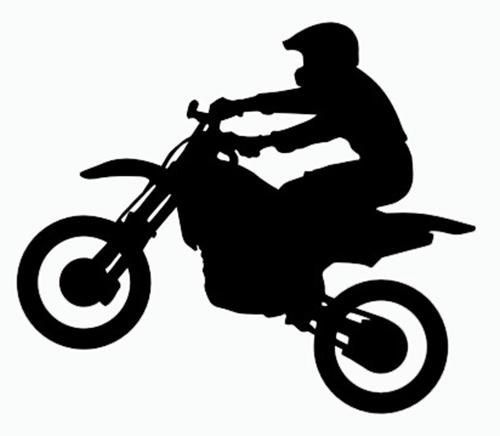 Dirt Bike Silhouette 500x436 Dirt Bike Silhouette
