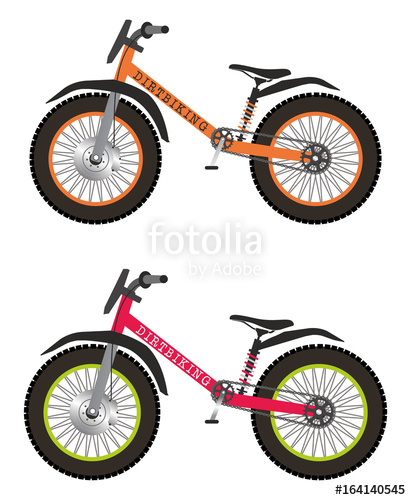 Dirt Bike Bicycle Vector Illustration Stock Image And Royalty 411x500 Dirt Bike Bicycle Vector Illustration Stock Image And Royalty