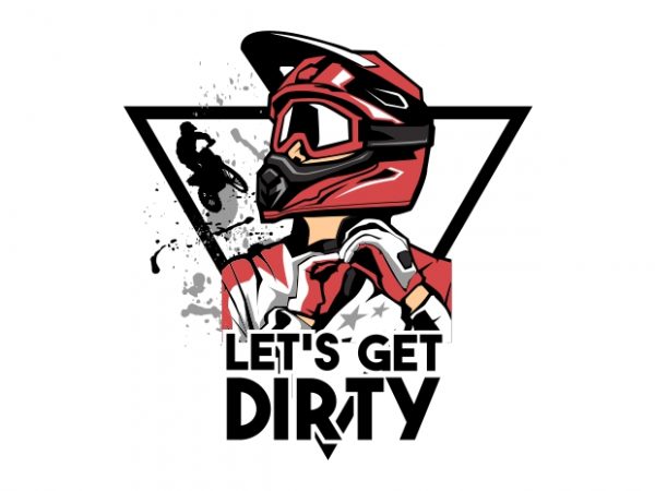 Dirt Bike T Shirt Vector Illustration 600x450 Dirt Bike T Shirt Vector Illustration