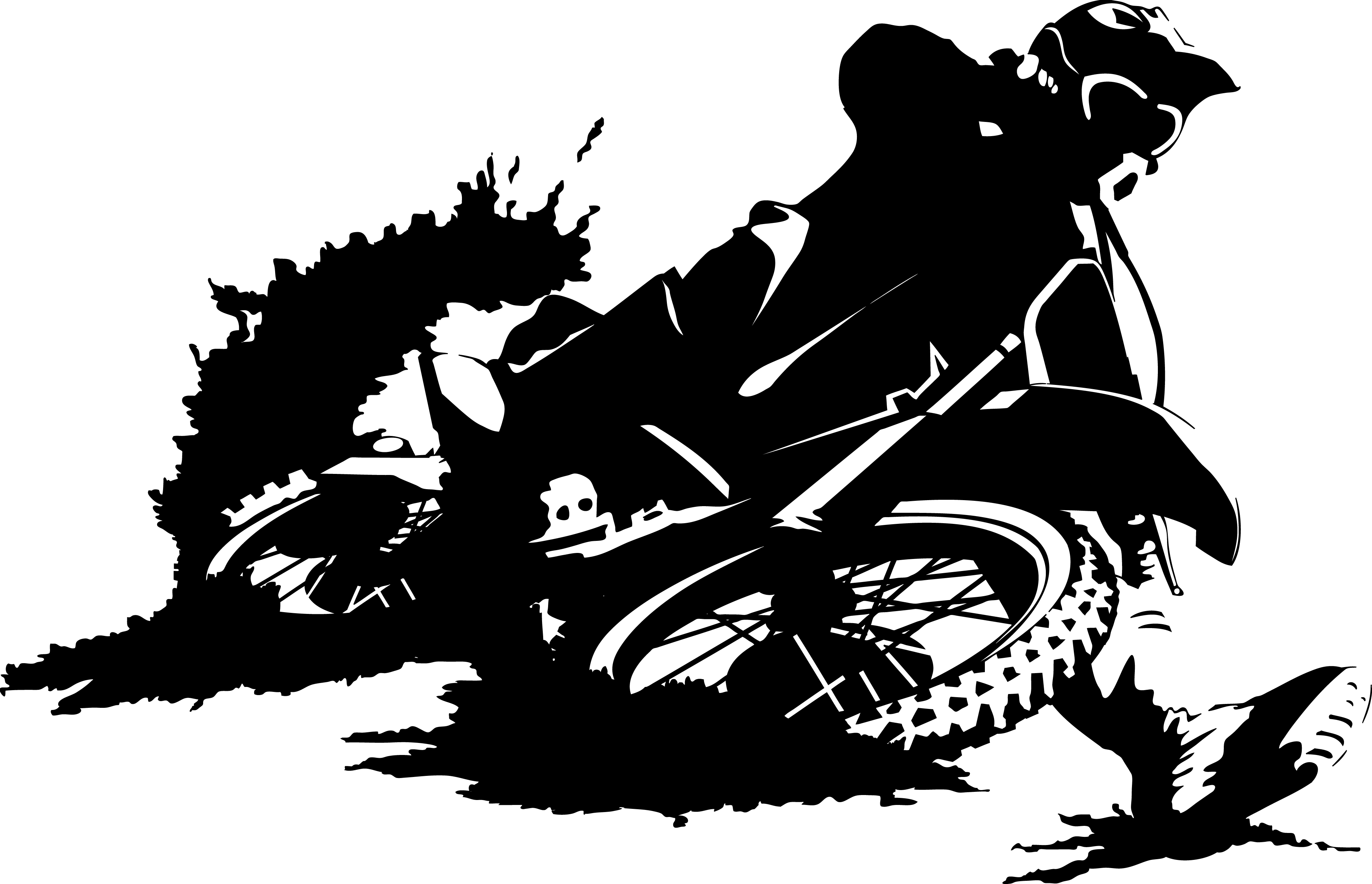 3870x2494 Motocross Clipart