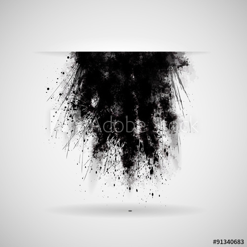 500x500 Cloud Explosion Dirt Black Splatter Grunge Style