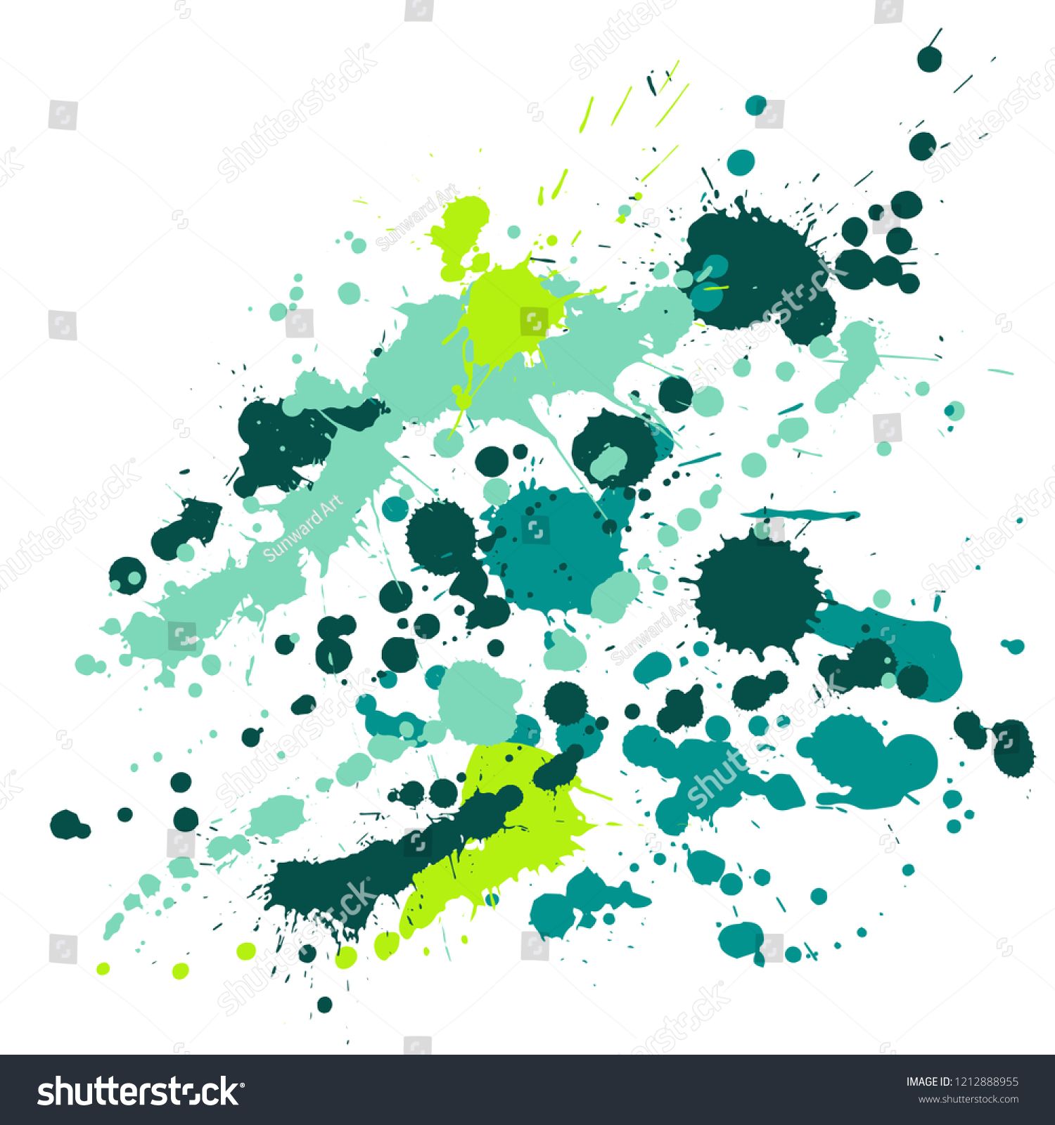 1500x1600 Gouache Paint Stains Grunge Background Vector Abstract Ink