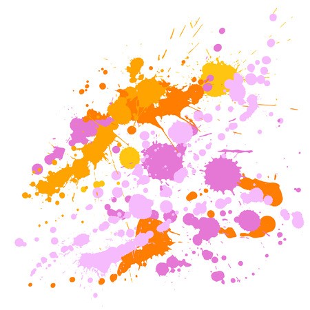 450x450 Graffiti Spray Stains Grunge Background Vector Random Ink