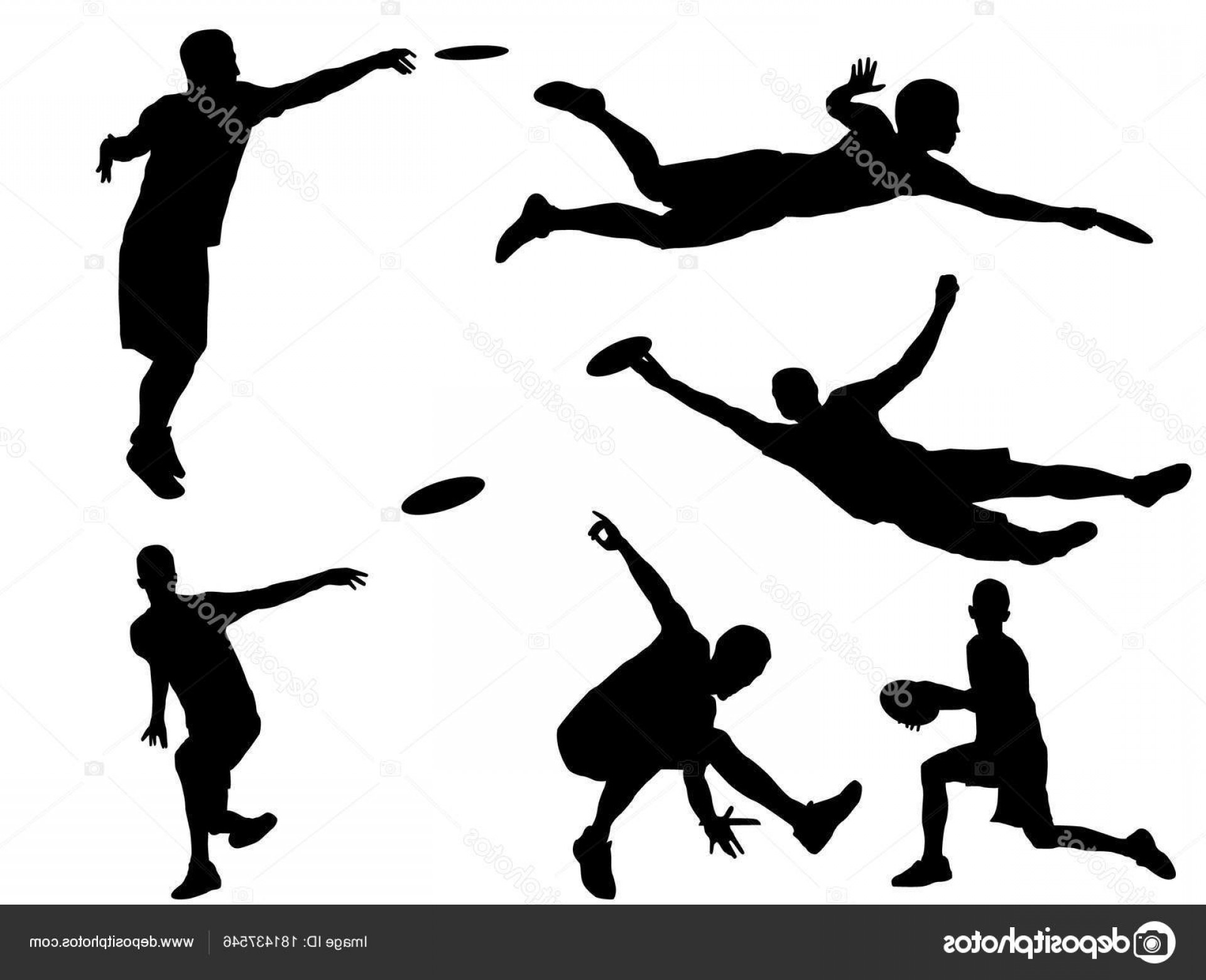 1920x1560 Stock Illustration Set Disc Golf Player Silhouette Soidergi