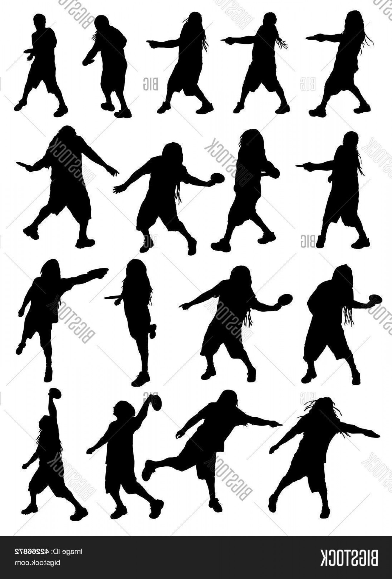 1315x1944 Stock Vector Dreadlocked Disc Golf Silhouettes Soidergi