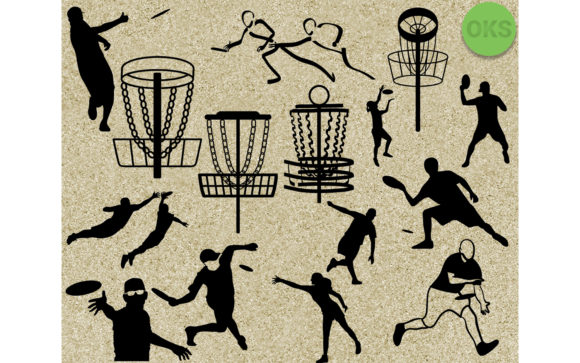 580x363 Disc Golf Frisbee Vector Clipart Graphic