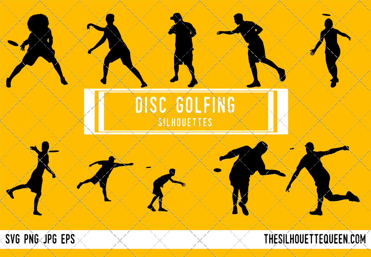 1188x822 Disc Golf Silhouette Vector, Png
