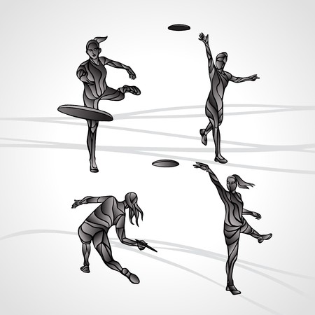 450x450 Collection Of Female Players Are Throwing Flying Disc