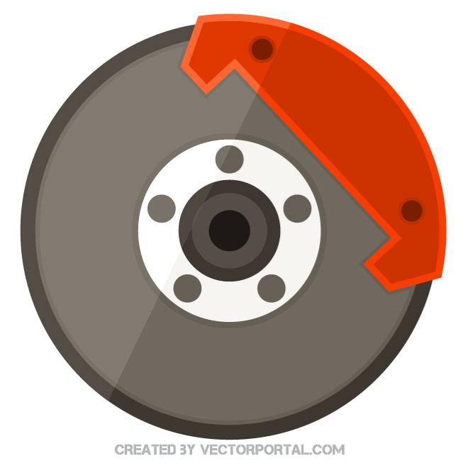 660x660 Disc Brake Vector Image