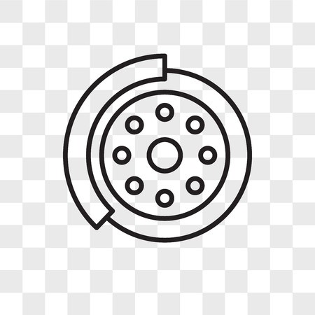 450x450 Brake Disc Vector Icon Isolated On Transparent Background, Brake
