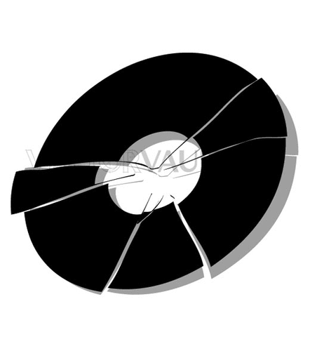 442x500 Buy Vector Broken Disc Clip Art Collection Royalty Free