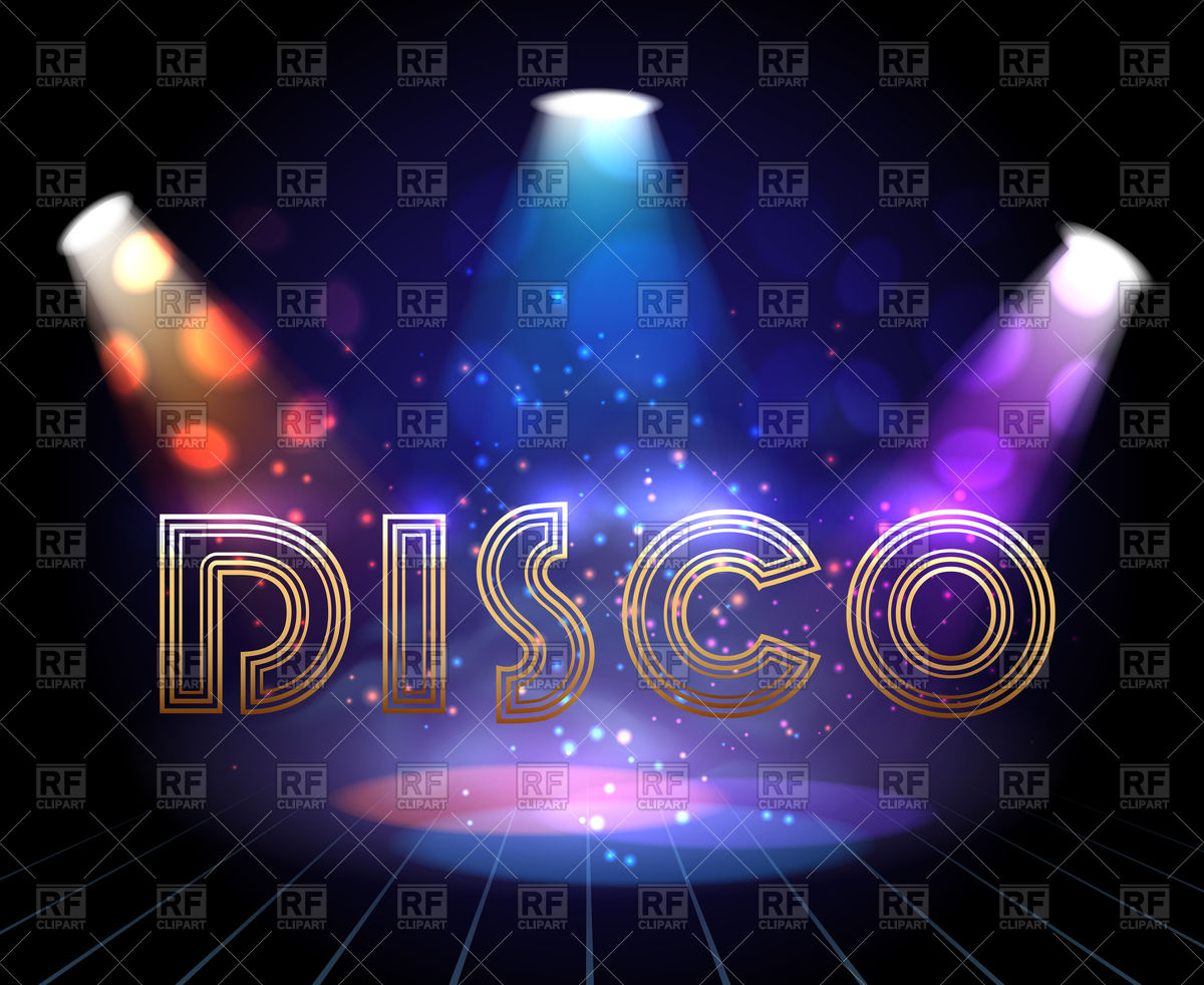 1200x982 Disco Background With Spotlights For Dance Show Invitation