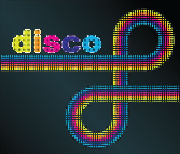 600x513 Abstract Disco Background Vector Illustration