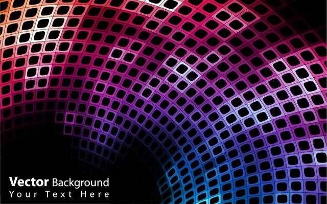 640x399 Free Vectors Abstract Colorful Curvy Disco Background Vector Bg