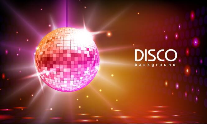 665x398 Vector Disco Poster Design Free Graphics Uihere