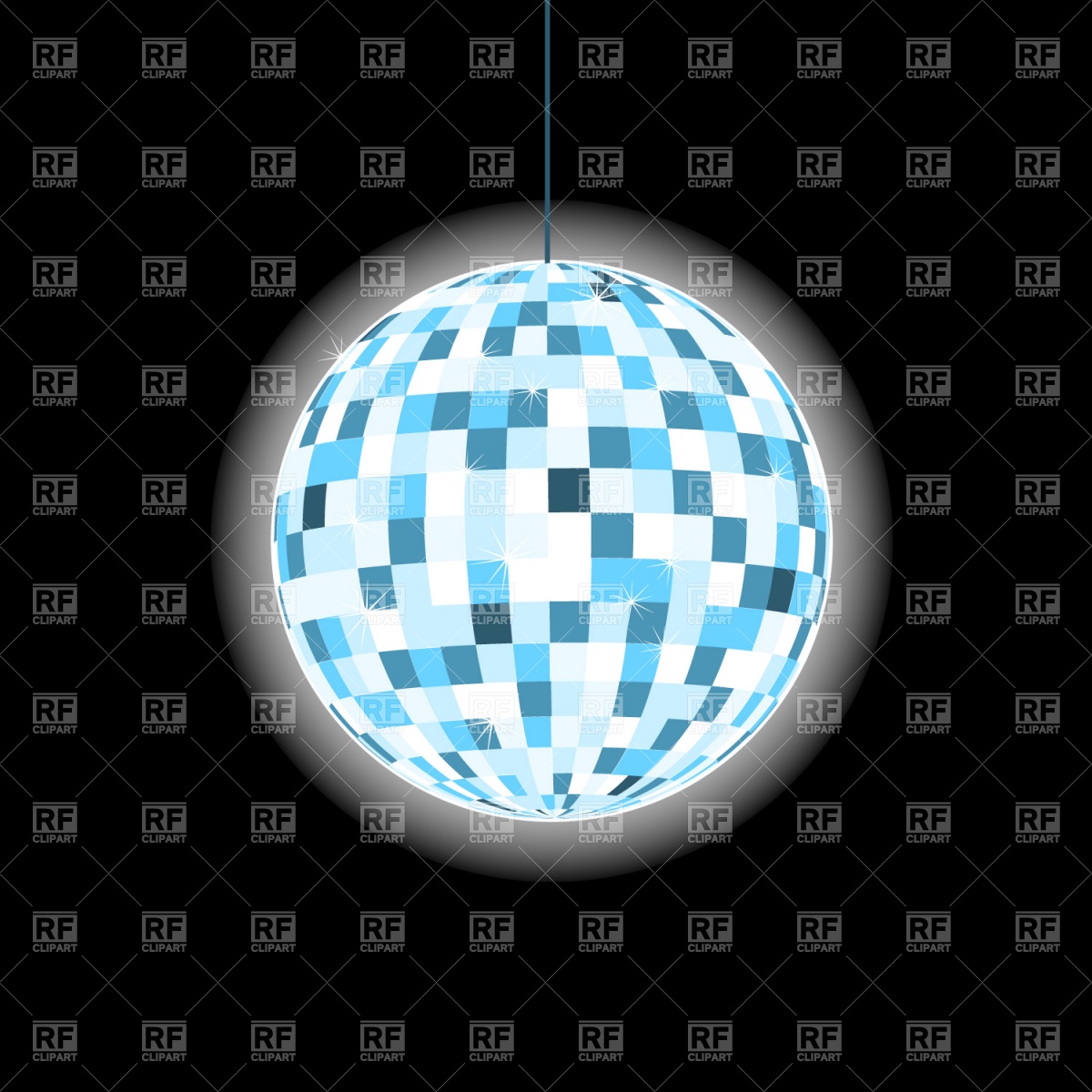 1200x1200 Disco Ball Vector Image Of Objects Prague