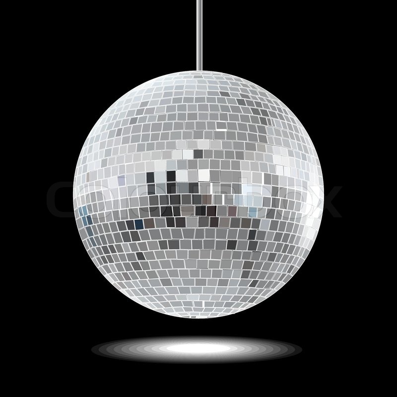 800x800 Mirror Disco Ball Vector Illustration Stock Vector Colourbox