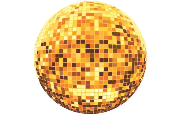 600x380 Disco Ball Vector