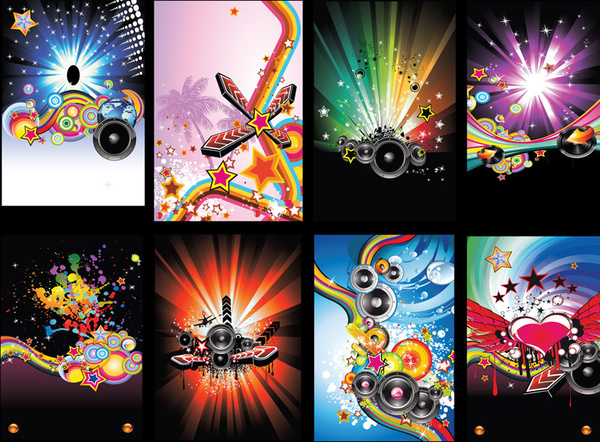 600x442 Disco Vector Pack Free Vector In Adobe Illustrator