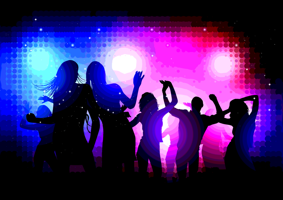 1136x804 People In The Disco Vector Freevectors