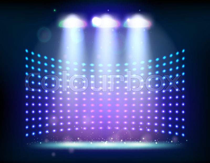 800x621 Scene Illumination Show, Bright Stock Vector Colourbox