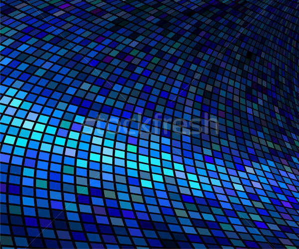 600x499 Abstract Lights Blue Disco Vector Background Vector Illustration