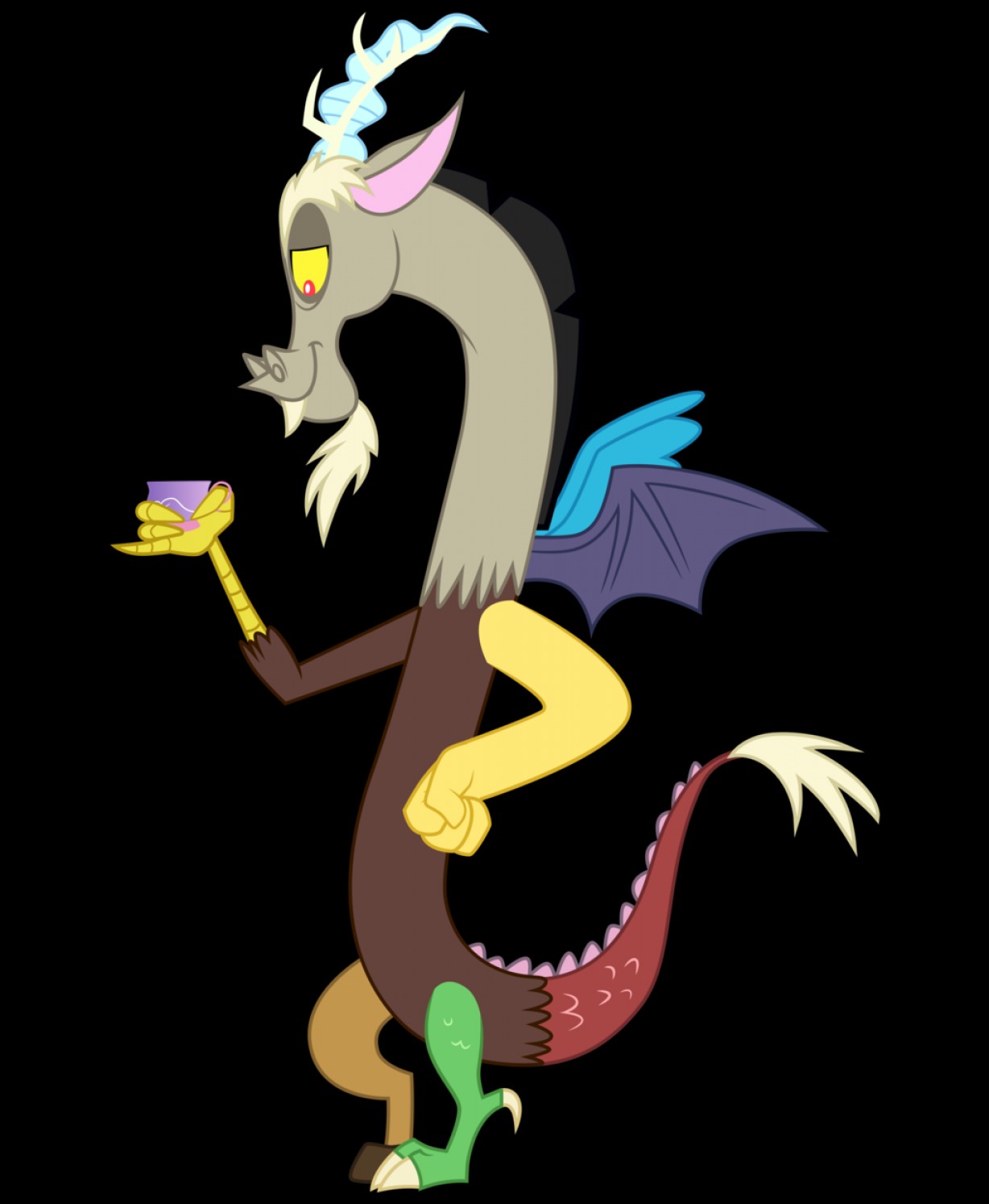 1228x1494 Mlp Vector Discord Tea Party Soidergi