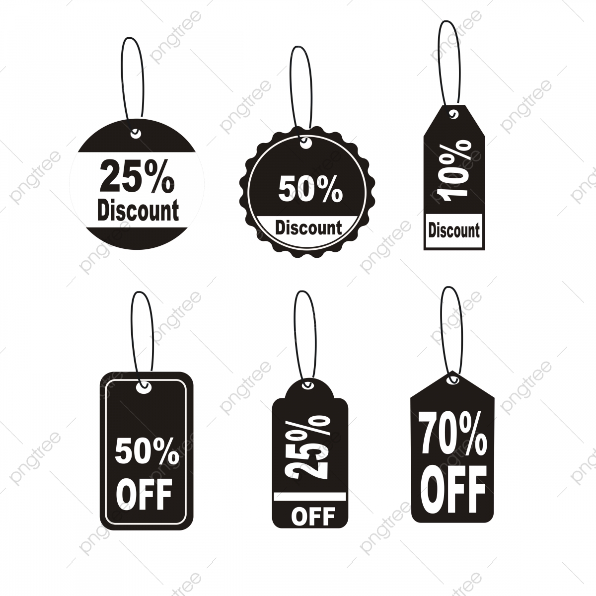 1200x1200 Black Discount Coupon Vector Icon Set, Discount, Coupon, Icon Png
