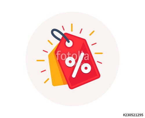 500x405 Discount Offer Tag Icon Shopping Coupon Symbol Sale Label Tag