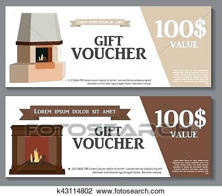 450x398 Gift Voucher Template With Variation Of Fireplaces Stoves Discount
