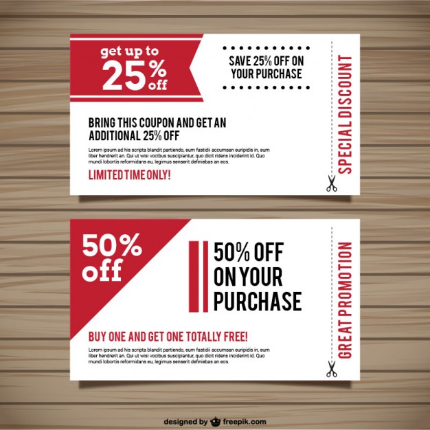 626x626 Special Discount Coupons Vector Free Download