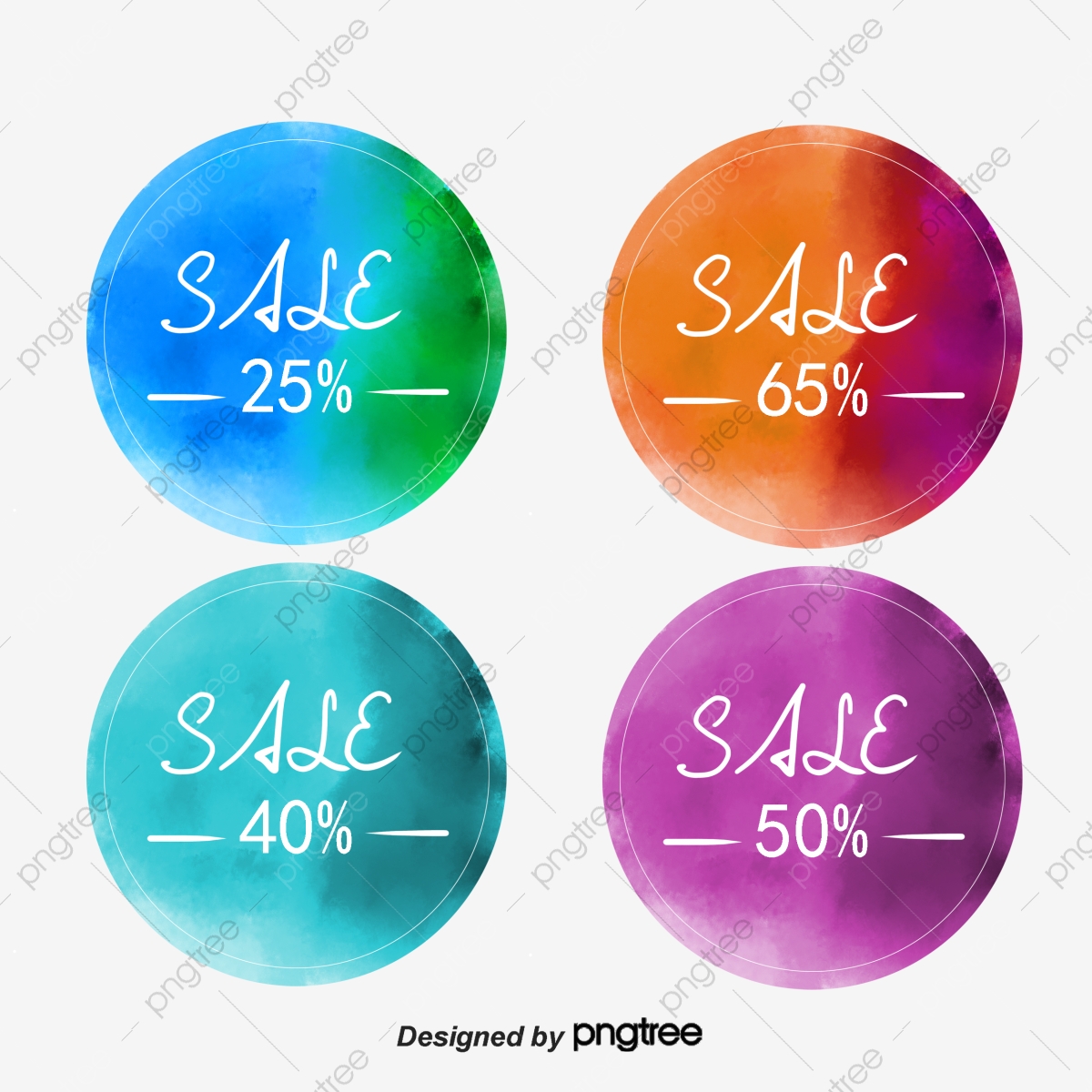 1200x1200 Watercolor Gradual Discount Label Vector, Discount, Label, Orange