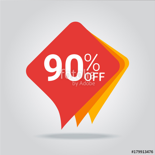 500x500 Off Discount Sticker Sale Red Tag Isolated Vector