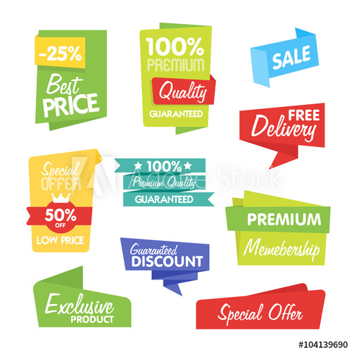 500x500 Sale And Discount Vector Sticker Isolated Sticker On White