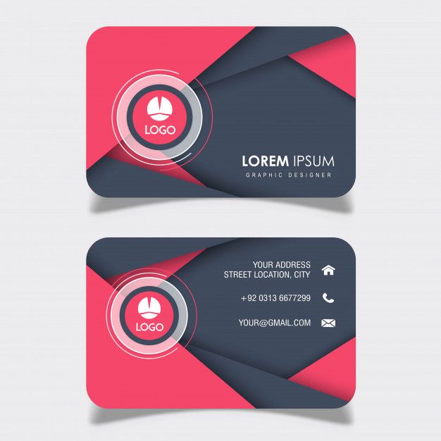 626x626 Abstract Visiting Card Designs Free Vector Art Visiting Card